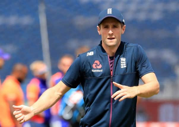 England's Chris Woakes: Battling for Test spot.