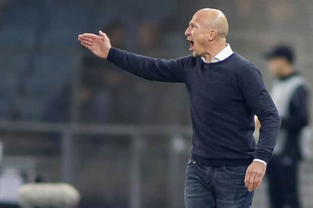 Head coach Gerhard Struber of Wolfsberger AC during the UEFA Champions League group J match between  Wolfsberger AC v AS Roma at Merkur Arena on October 3, 2019 in Graz, Austria. (Picture: Martin Rauscher - SEPA.Media/Getty Images)