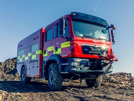 One of the fire engines that the firm will supply.