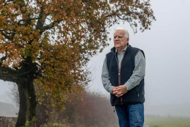 Ken Walmsley, of The Old Stables, Risplith, near Ripon, North Yorkshire, a former farmer and builder and also a professional hedgelayer. Credit: James Hardisty