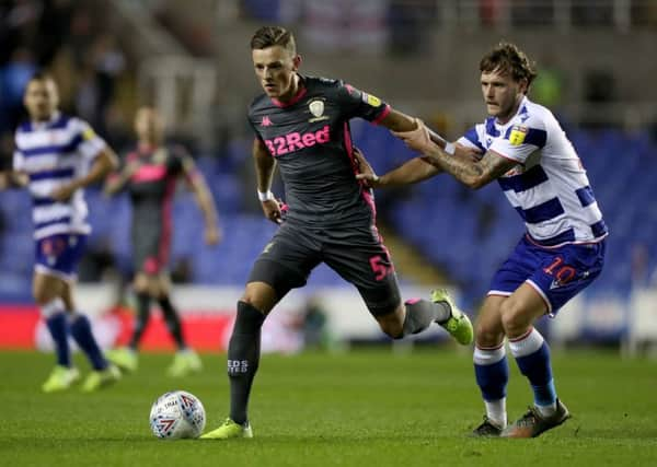 Leeds United's Ben White in action.