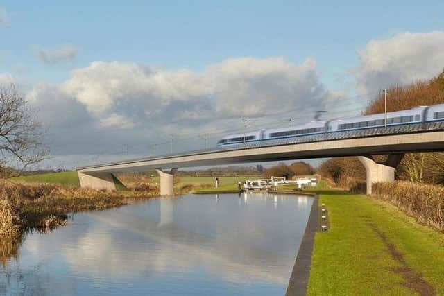 Artist's impression of HS2. Photo: PA