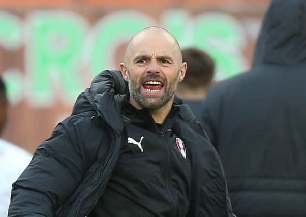 Rotherham United's manager Paul Warne.