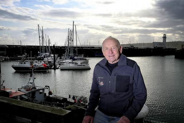 Colin Jenkinson at Whitby Harbour. Picture by Richard Ponter