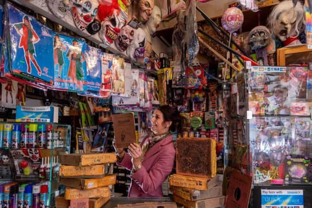 Dinsdale's Famous Joke & Trick Shop in Hepworth Arcade. Pictured Angela Dinsdale, third generation of the family-run business Picture: James Hardisty