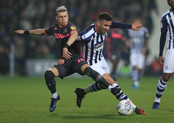 Leeds United's Gjanni Alioski in action against West Brom (Picture: Bruce Rollinson)