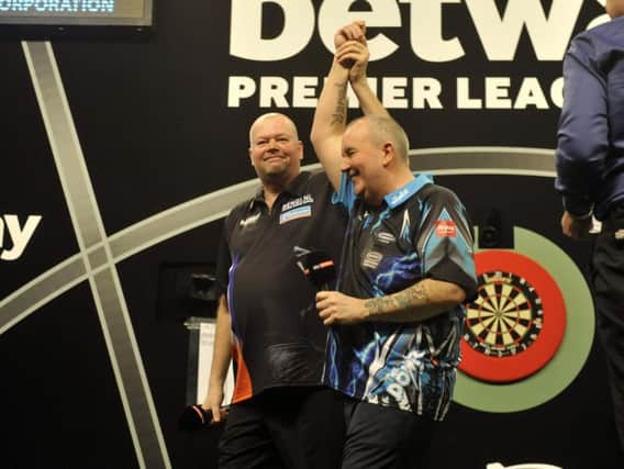 Phil 'the Power' Taylor and  Raymond van Barneveld