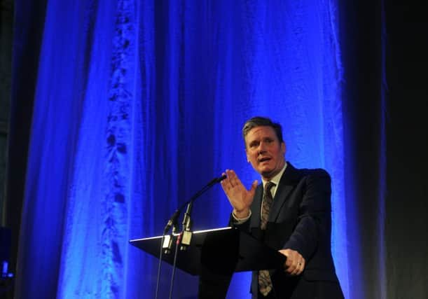 16 March 2018 .......      Keynote speaker Sir Keir Starmer at The Yorkshire Post and Ward Hadaway  Yorkshire Fastest 50 awards 2018 held at Aspire in Leeds.  Picture Tony Johnson.