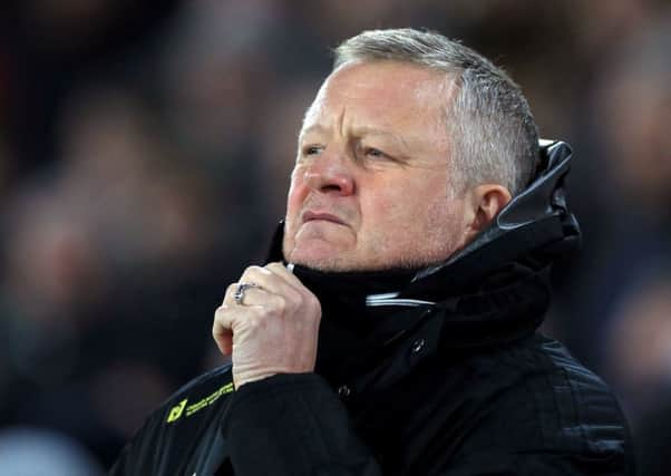 Sheffield United manager Chris Wilder: Relishing trip.