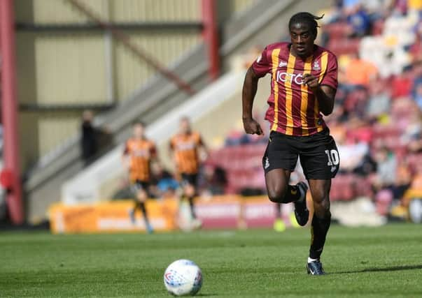 Bradford's Clayton Donaldson.