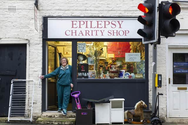 Dwn Bullock, 84, who opened the charity shop in Hessle nearly 30 years ago