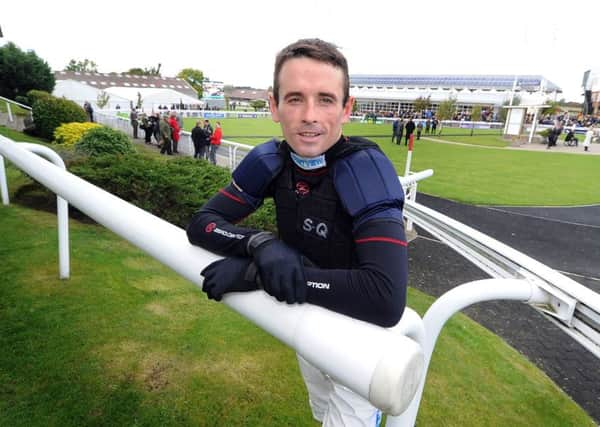 Jockey Sean Quinlan at Wetherby.