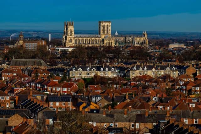 York Minster standing proud on the skyline of York.  Camera Details: Camera, Nikon D5 Lens, Nikon 70-200mm Shutter Speed, 1/500sec Aperture, f/8 ISO, 100. Photo: James Hardisty