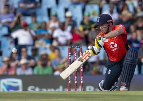 England's batsman Jonny Bairstow. (AP Photo/Themba Hadebe)