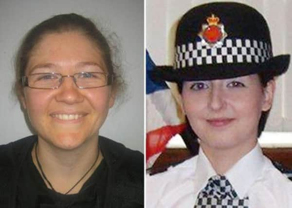 Pc Fiona Bone (left),  and Pc Nicola Hughes.