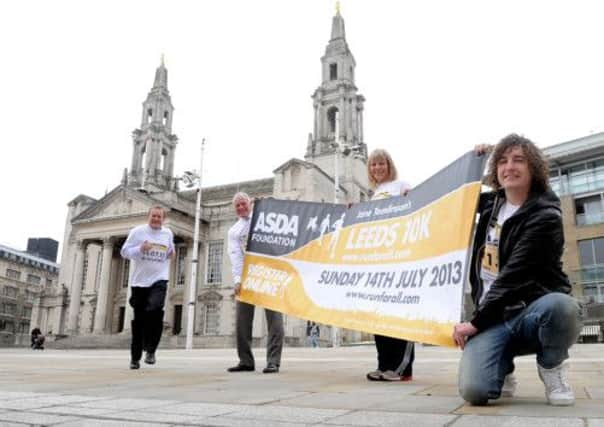 Mike Tomlinson, Leeds United legend Eddie Gray, Olympian Tracey Morris, and Lead Signer of the Pigeon Dectives, Matt Bowman.