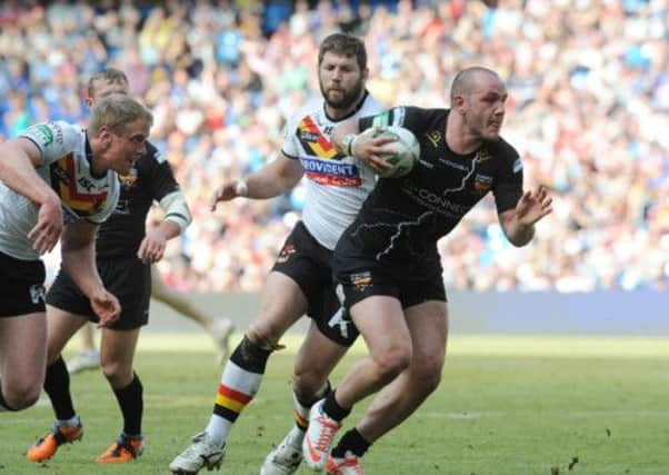 Dale Ferguson opens the scoring for Huddersfield