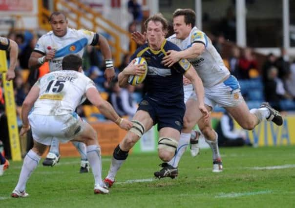 Kearnan Myall in action for Leeds Carnegie