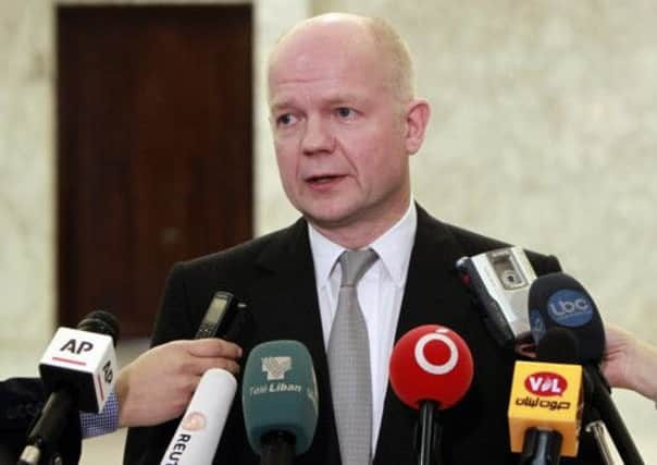 Foreign Secretary William Hague