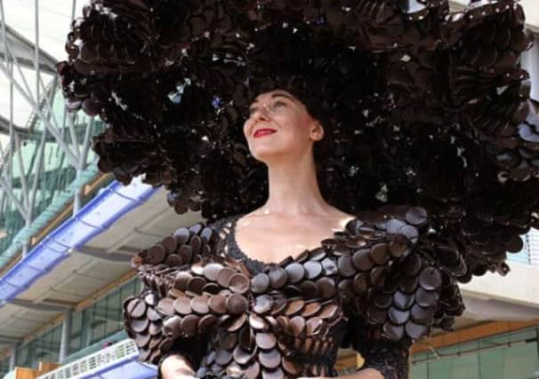 Racegoer Larisa Katz during day two of the Royal Ascot meeting