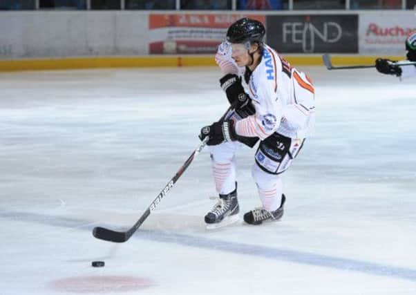 TARGET MAN: Maxime Lacroix scored a hat-trick for Steelers in a 10-3 win in Edinburgh but was on the losing side in Dundee last night. Picture: Dean Woolley.