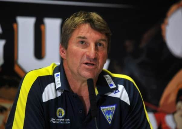 Warrington Wolves head coach Tony Smith