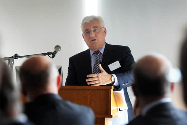 Sir Nigel Knowles speaks at the Yorkshire Post Business Club