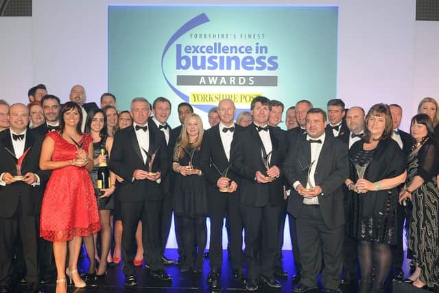 Winners at the 2012 Yorkshire Post Excellence in Business Awards