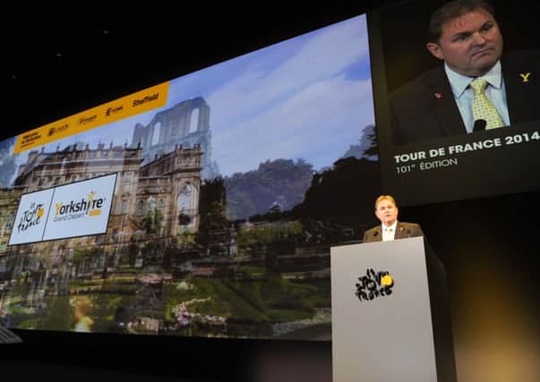 Welcome To Yorkshire chief Gary Verity in Paris for today's announcement