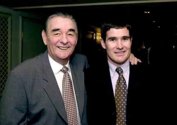 Brian Clough and his son Nigel