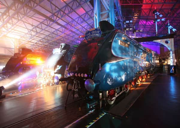 York's National Railway Museum illuminated