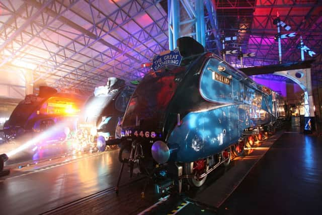 York's National Railway Museum illuminated