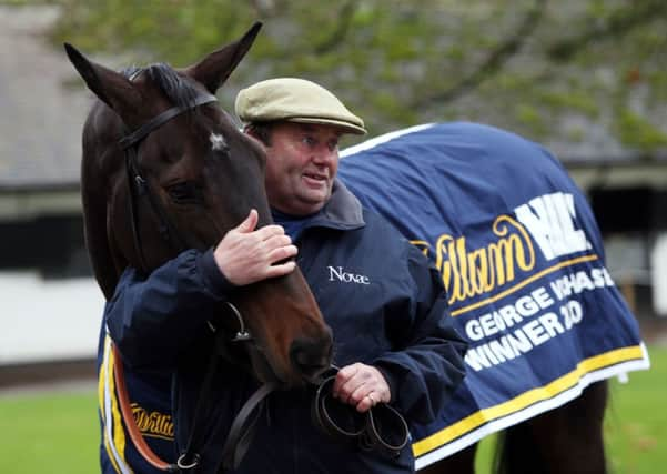 Long Run and owner Nicky Henderson.