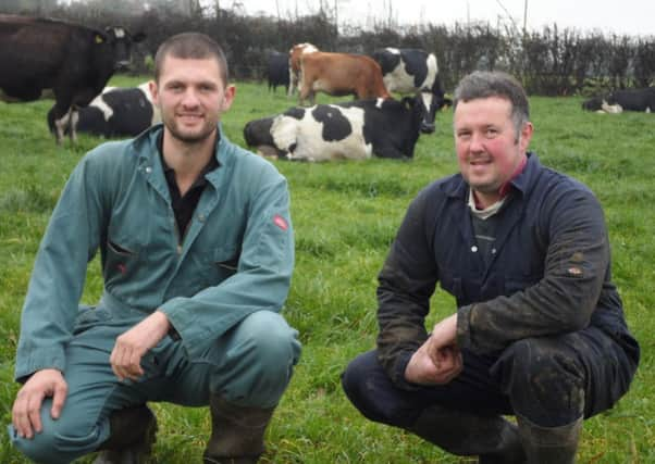 Mark Cash and James Waterhouse at Fourth Milestone Farm