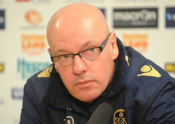 Leeds United manager Brian McDermott