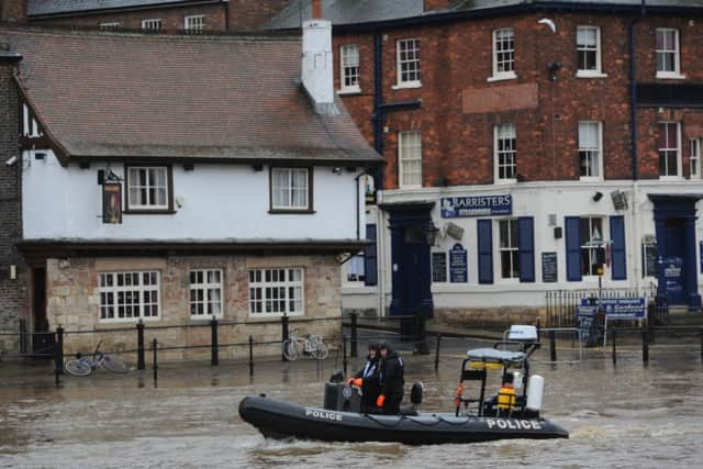 Police search the River Ouse in York as they look for missing student Megan Roberts who was last seen at around 2am on Thursday morning at the Popworld bar.