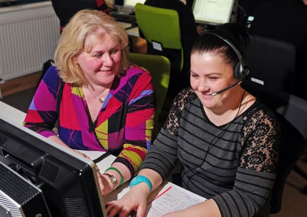 Foundation leader June Forsythe mentors Chantelle Robinson, who is training with The Bayford Foundation