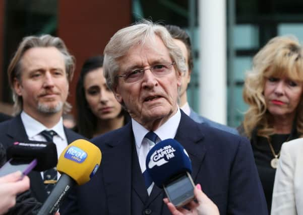 William Roache speaks to the media outside Preston Crown Court