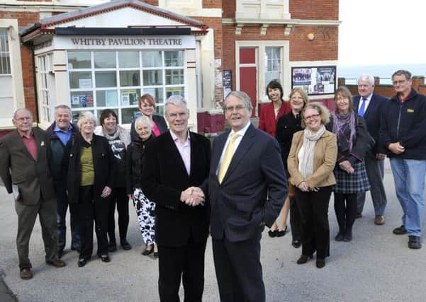 David Chance (centre right) at the Whitby Pavillion