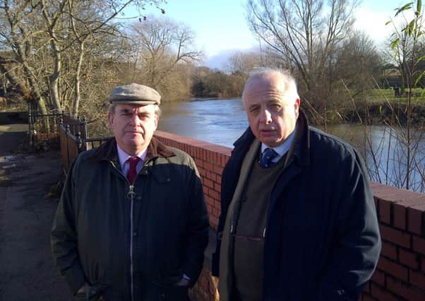 Jason FitzGerald-Smith, then Mayor of Malton (right), with Timothy Kirkhope MEP for Yorkshire & The Humber