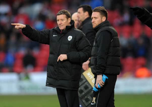 Barnsley's manager Danny Wilson