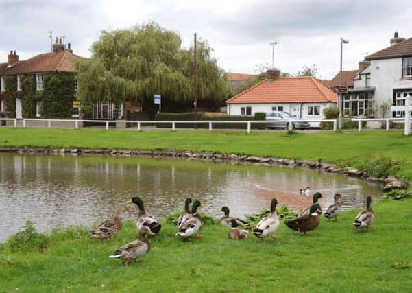 The picturesque village of Wold Newton in the Yorkshire Wolds