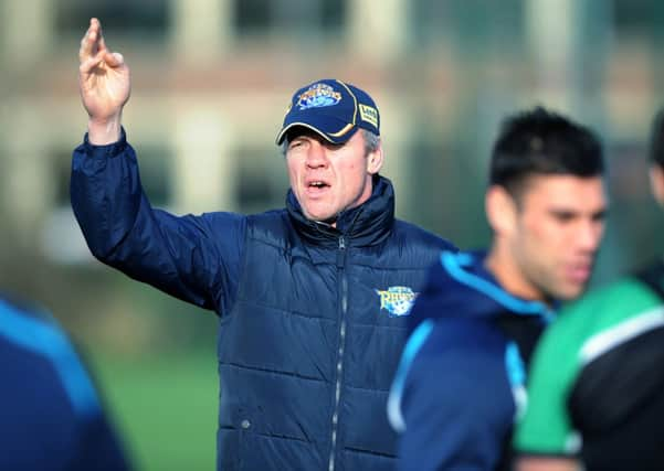 Leeds Rhinos' coach Brian McDermott.