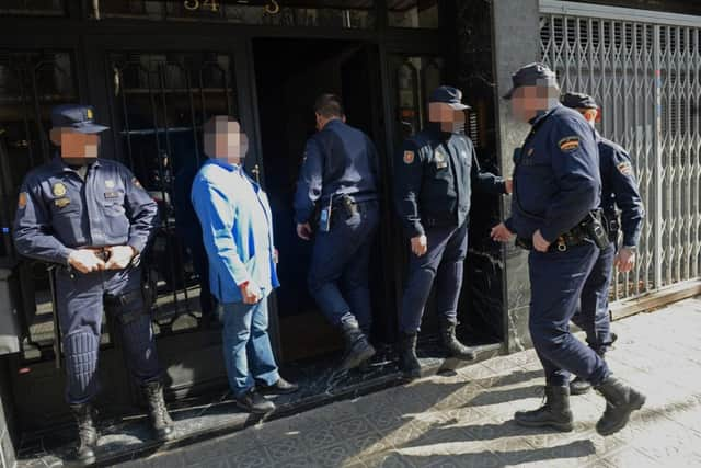 London Police and Spanish counterparts raid a business property in Barcelona to target a boiler room investment fraud operation.