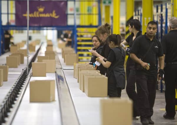 The production system at Hallmark Cards' facility in Bradford