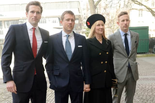 The service to celebrate the life of Sir David Frost at Westminster Abbey, London.