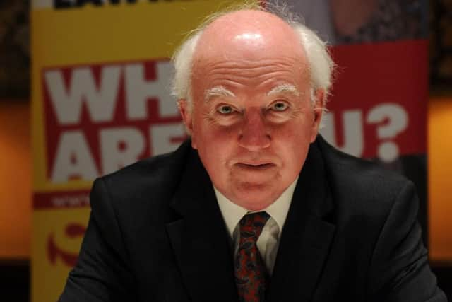 Peter Lawrence, father of missing Claudia, at the press conference at Middlethorpe Hall, York. Picture by Simon Hulme