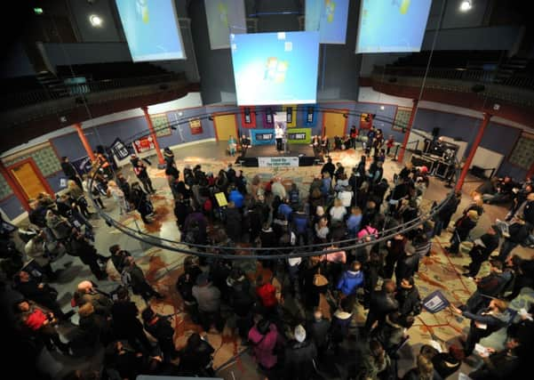 The teachers' rally at Leeds City Museum