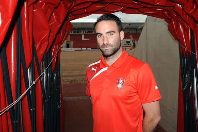 Craig Morgan, Rotherham United's captain, who will be leading his team out of the tunnel at Wembley on Sunday (Picture: Steve Riding).