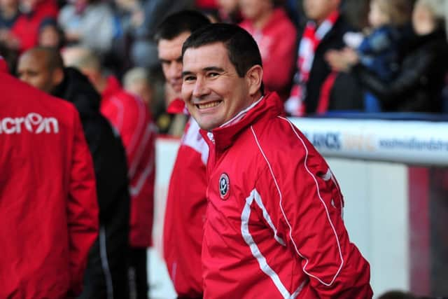 Sheffield United's manager Nigel Clough. Picture : Jonathan Gawthorpe.